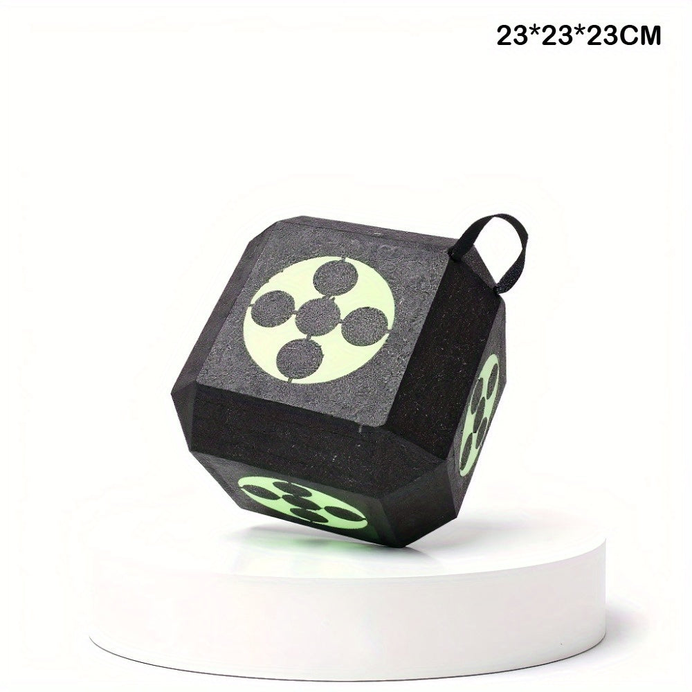 3D Archery Target Cube – Self-Healing Foam Multi-Faceted 23cm Block for Outdoor Backyard Range | Portable High-Density Target for Beginners & Professionals