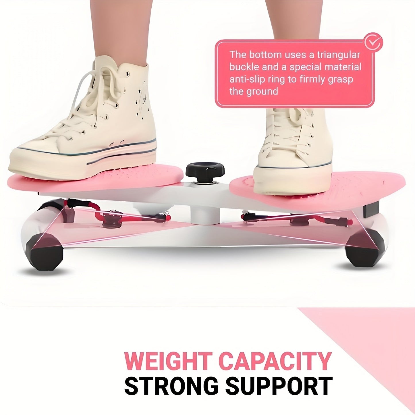 Waist Twisting Board Ab Twister for Home Gym – Noiseless 360° Twist Exercise Machine with Digital Display, Figure-8 Resistance Band & 360 LBS Capacity – Track Time, Reps & Calories
