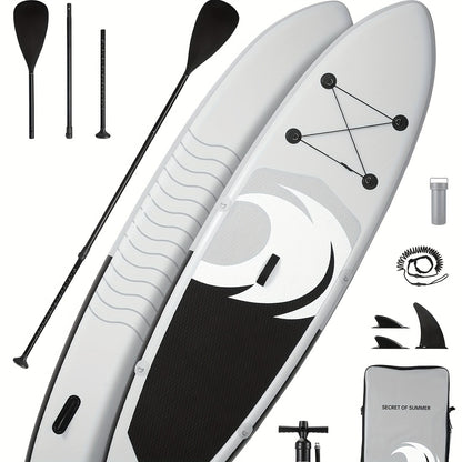 SUP Board 6 Inch Thick 120"x30" – Inflatable Stand Up Paddle Board 375lbs, 2+1 Fin Setup, Full Accessories Kit for Adults Youth Fishing Yoga Surfing Kayak