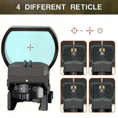 Holographic Red Dot Sight 40mm Lens 4 Reticles Day Night Tactical Scope