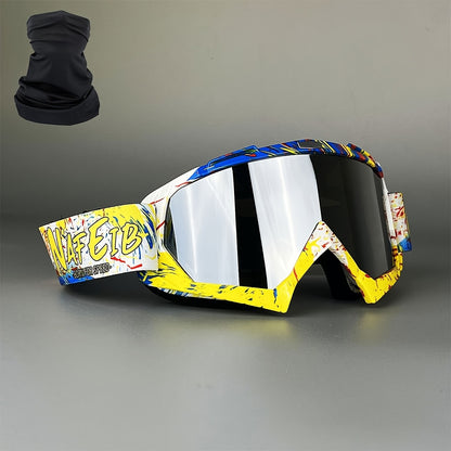 Ski Goggles with Headband – Mirror Coating Polycarbonate Lens, TPU Frame, Adjustable Thick Foam Pad, Anti-Fog Snow Goggles for Adults, 30+ Color Options for Skiing & Snowboarding