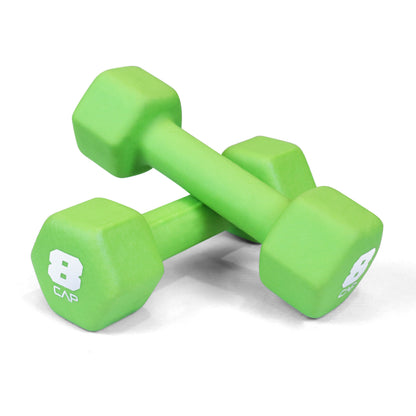 Neoprene Dumbbells Pair with Non-Slip Hex Shape – Color-Coded Hand Weights for Women & Men, Strength Training, Home Gym & Aerobics – 2LB to 15LB Available in Yellow, Green, Red, Blue & Gray