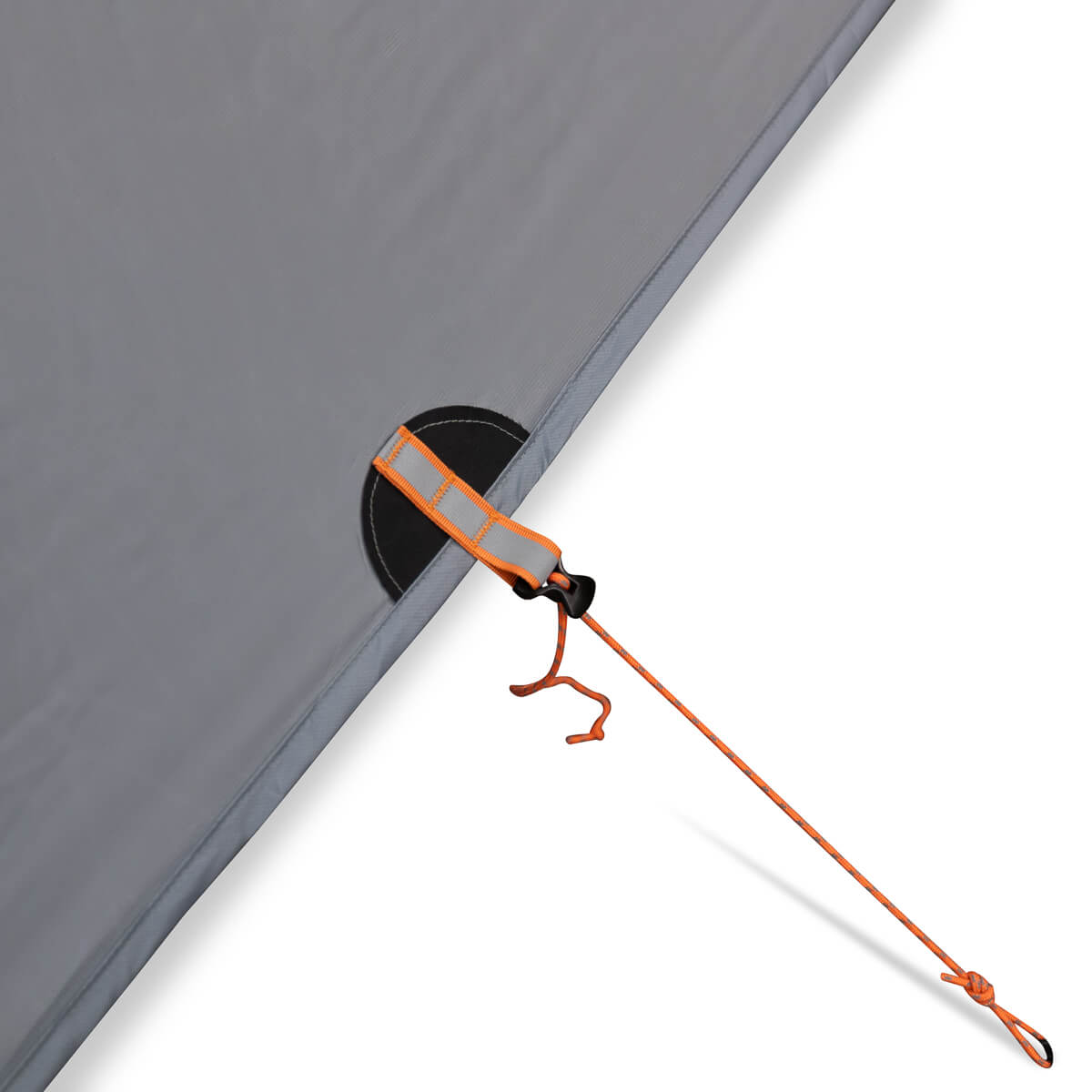 Steel Grey flat camping tarp original source view 5