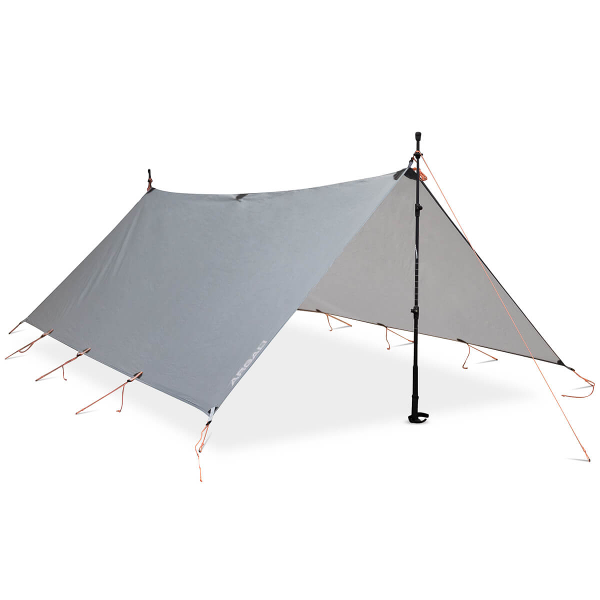 Steel Grey flat camping tarp original source view 1