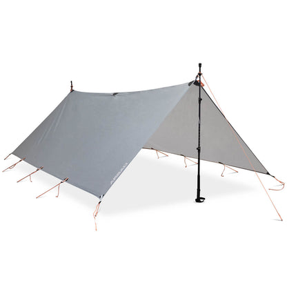 Steel Grey flat camping tarp original source view 1