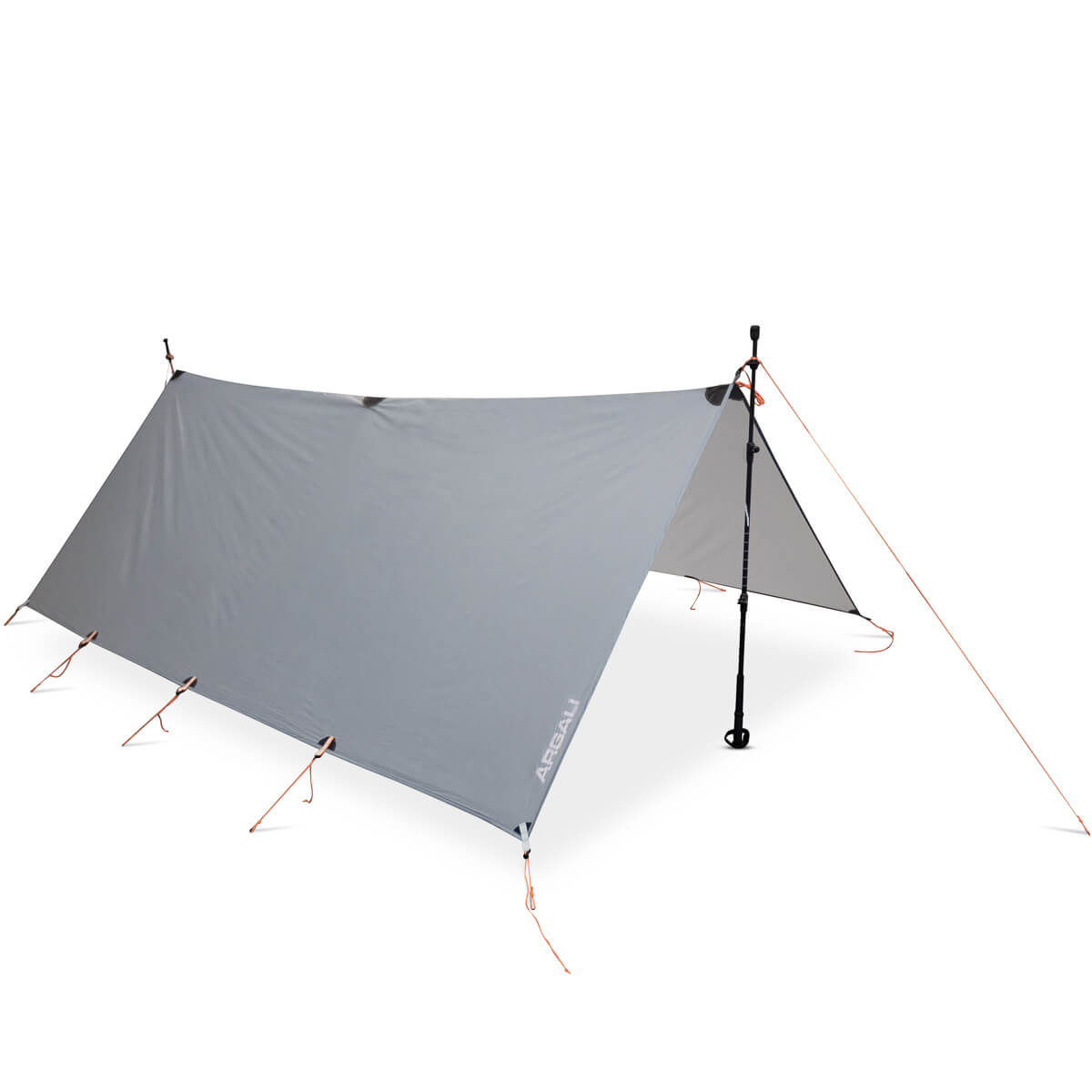 Steel Grey flat camping tarp original source view 2
