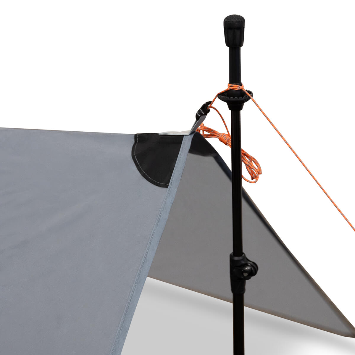 Steel Grey flat camping tarp original source view 3