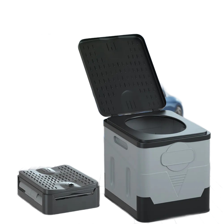 Portable Camping Toilet Foldable – 600lb Capacity, Multi-Use