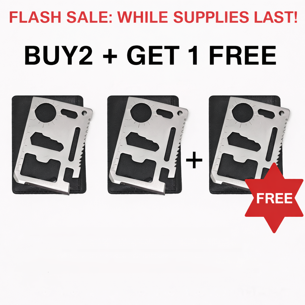 Credit Card Multi Tool – 11-in-1 Survival Card Tool for Wallet
