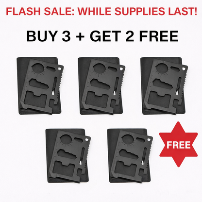 Credit Card Multi Tool – 11-in-1 Survival Card Tool for Wallet