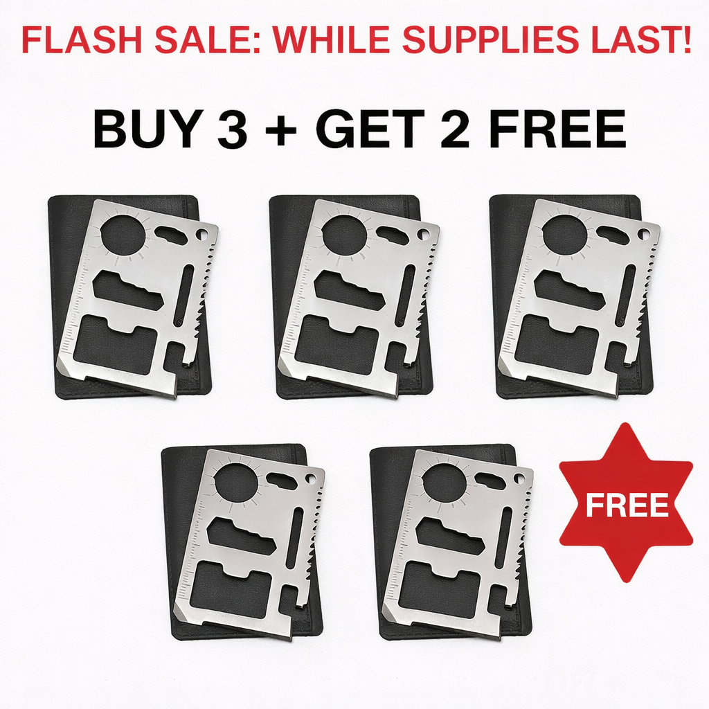 Credit Card Multi Tool – 11-in-1 Survival Card Tool for Wallet