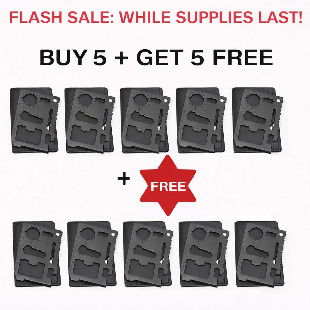 Credit Card Multi Tool – 11-in-1 Survival Card Tool for Wallet