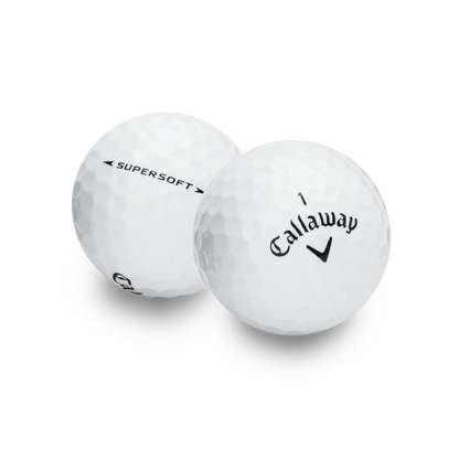 Used Supersoft golf balls, one dozen