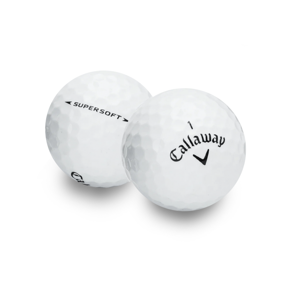 Used Supersoft golf balls, one dozen