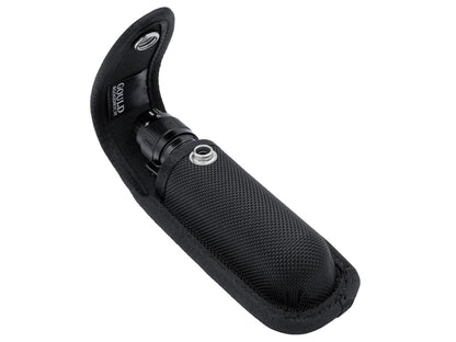 Flashlight Holster with Hot-Pressed Nylon Construction and a Snug Fit for Professional Field Carry