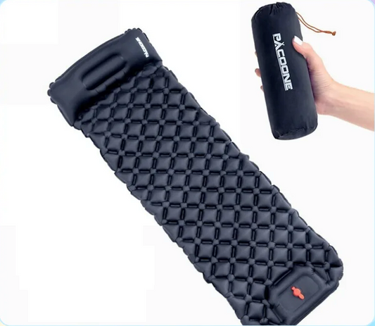 Inflatable Camping Sleeping Pad – Ultralight Self-Inflating Mat with Built-In Pump & Pillow