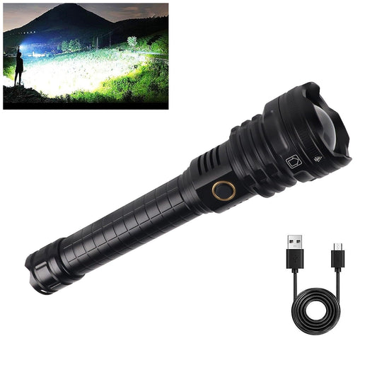 Rechargeable LED Flashlight 99000 Lumens Tactical Zoom Torch