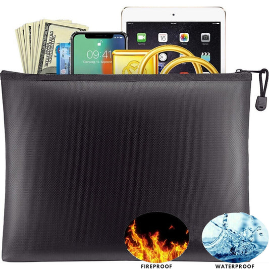 Fireproof Document Bag – Waterproof Safe Storage for Money & Files