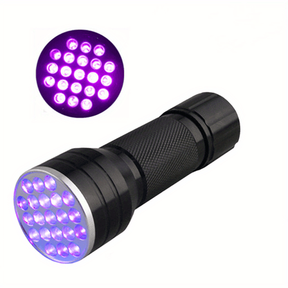 UV Blacklight Flashlight 395nm – 21, 51 & 100 LED Torch