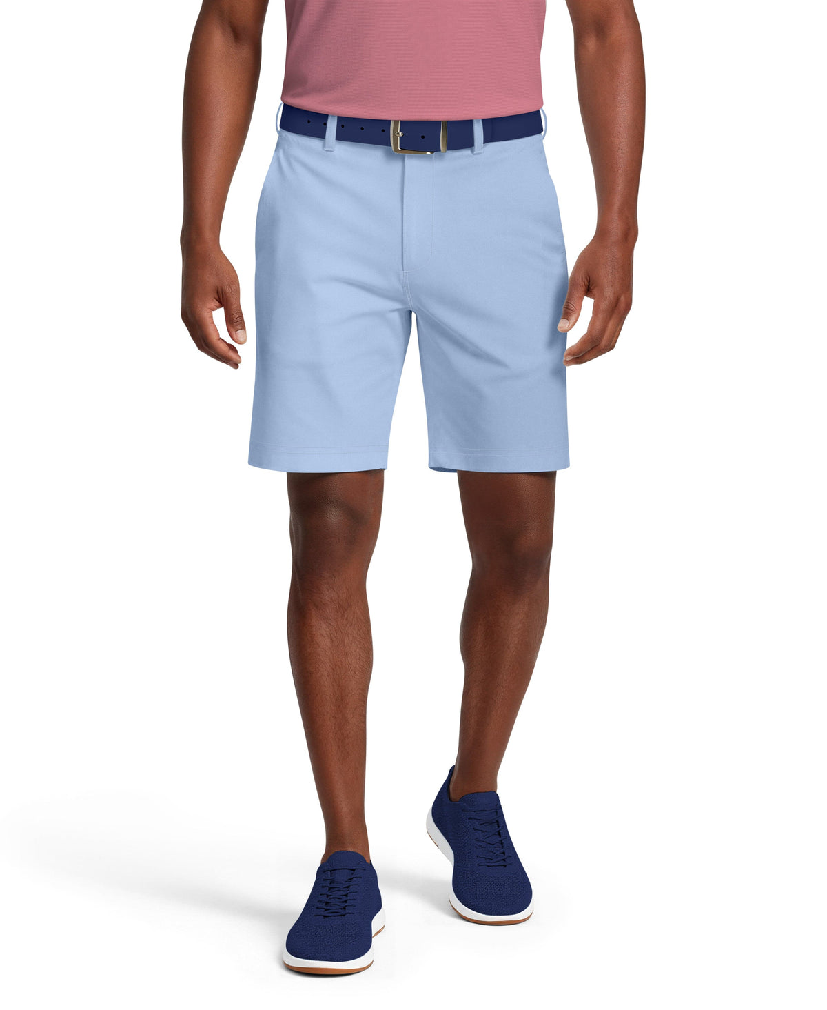 Men's Flat Front Golf Shorts with a 7-Inch Inseam and Flexible Active Waistband for Movement on the Course
