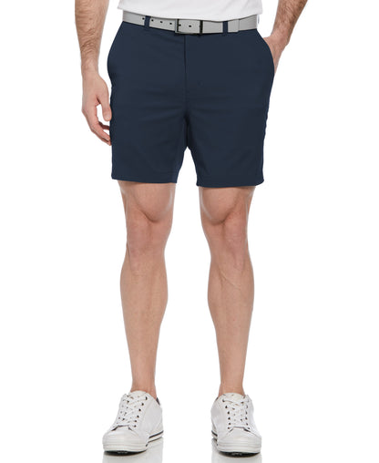 Men's Flat Front Golf Shorts with a 7-Inch Inseam and Flexible Active Waistband for Movement on the Course