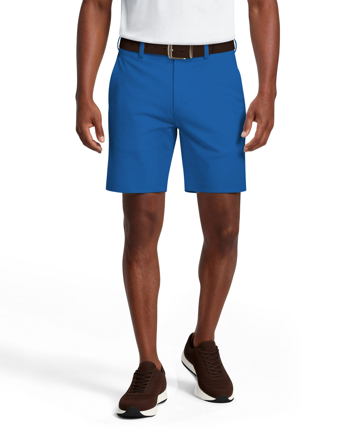 Men's Flat Front Golf Shorts with a 7-Inch Inseam and Flexible Active Waistband for Movement on the Course