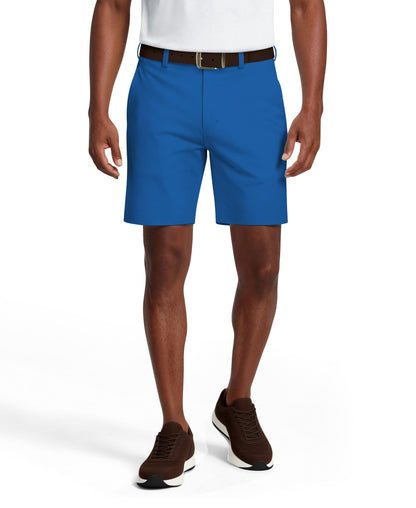 Men's Flat Front Golf Shorts with a 7-Inch Inseam and Flexible Active Waistband for Movement on the Course