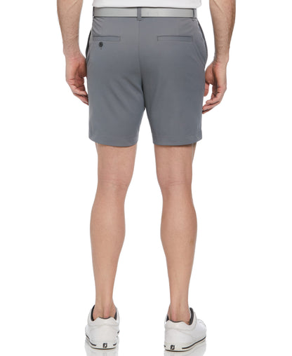 Men's Flat Front Golf Shorts with a 7-Inch Inseam and Flexible Active Waistband for Movement on the Course