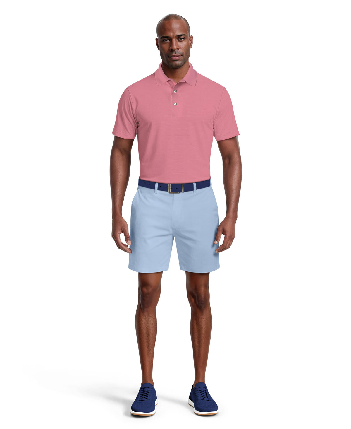Men's Flat Front Golf Shorts with a 7-Inch Inseam and Flexible Active Waistband for Movement on the Course