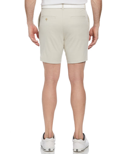 Men's Flat Front Golf Shorts with a 7-Inch Inseam and Flexible Active Waistband for Movement on the Course