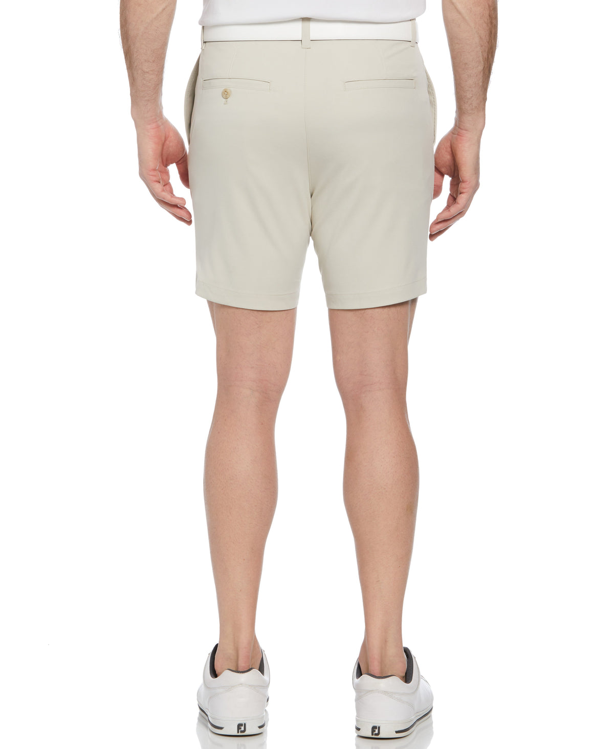 Men's Flat Front Golf Shorts with a 7-Inch Inseam and Flexible Active Waistband for Movement on the Course