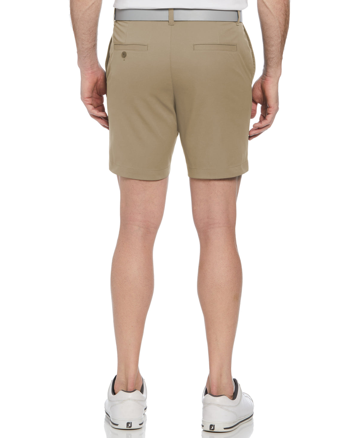 Men's Flat Front Golf Shorts with a 7-Inch Inseam and Flexible Active Waistband for Movement on the Course