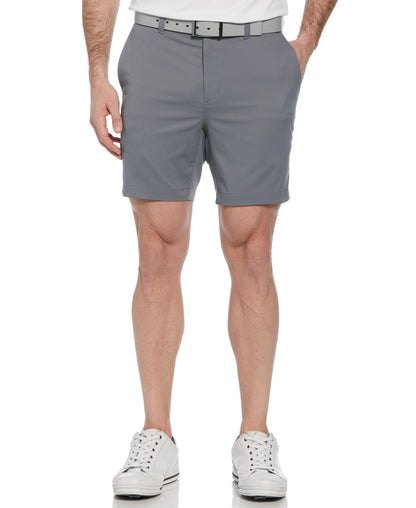 Men's Flat Front Golf Shorts with a 7-Inch Inseam and Flexible Active Waistband for Movement on the Course