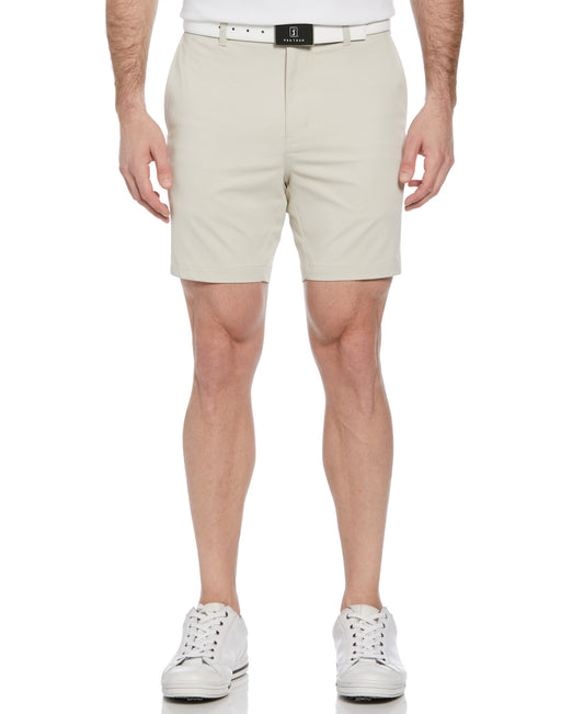Men's Flat Front Golf Shorts with a 7-Inch Inseam and Flexible Active Waistband for Movement on the Course