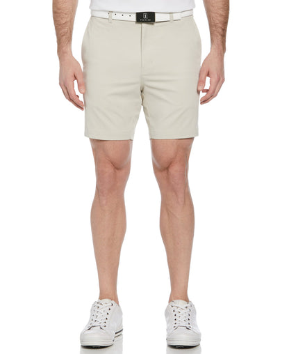 Men's Flat Front Golf Shorts with a 7-Inch Inseam and Flexible Active Waistband for Movement on the Course
