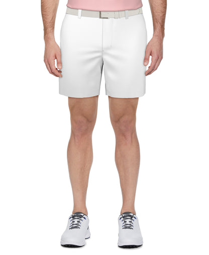 Men's Flat Front Golf Shorts with a 7-Inch Inseam and Flexible Active Waistband for Movement on the Course