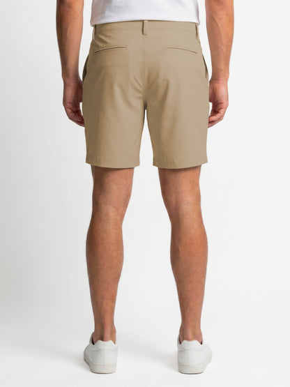 Men's Flat Front Pull-On Golf Short | 8" Inseam