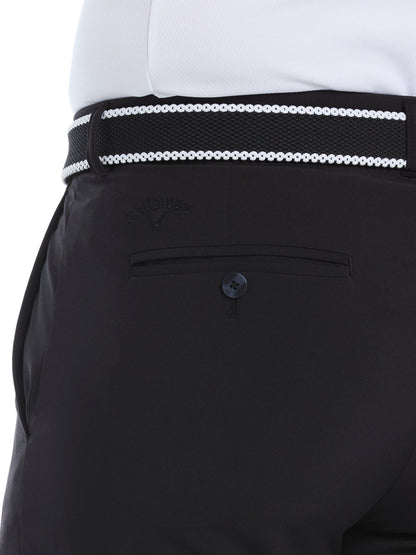 Men's Flat Front Stretch Golf Shorts with a 9-Inch Inseam and Flexible Waistband for Comfortable Rounds