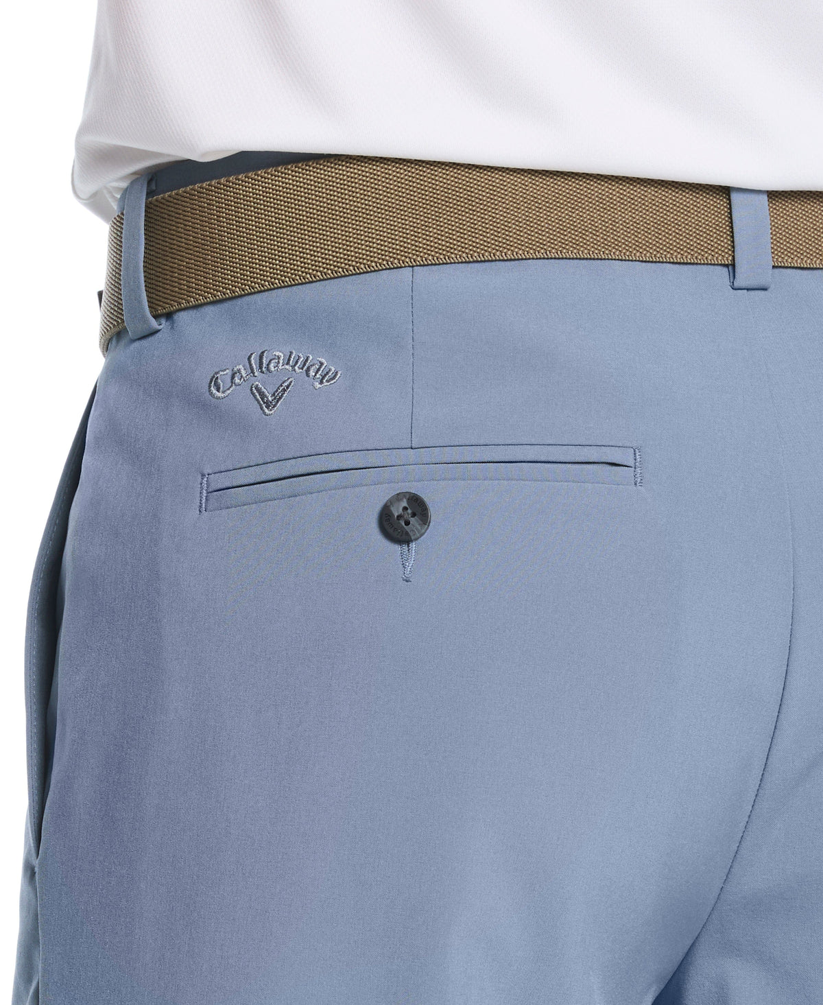 Men's Flat Front Stretch Golf Shorts with a 9-Inch Inseam and Flexible Waistband for Comfortable Rounds