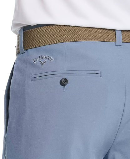 Men's Flat Front Stretch Golf Shorts with a 9-Inch Inseam and Flexible Waistband for Comfortable Rounds