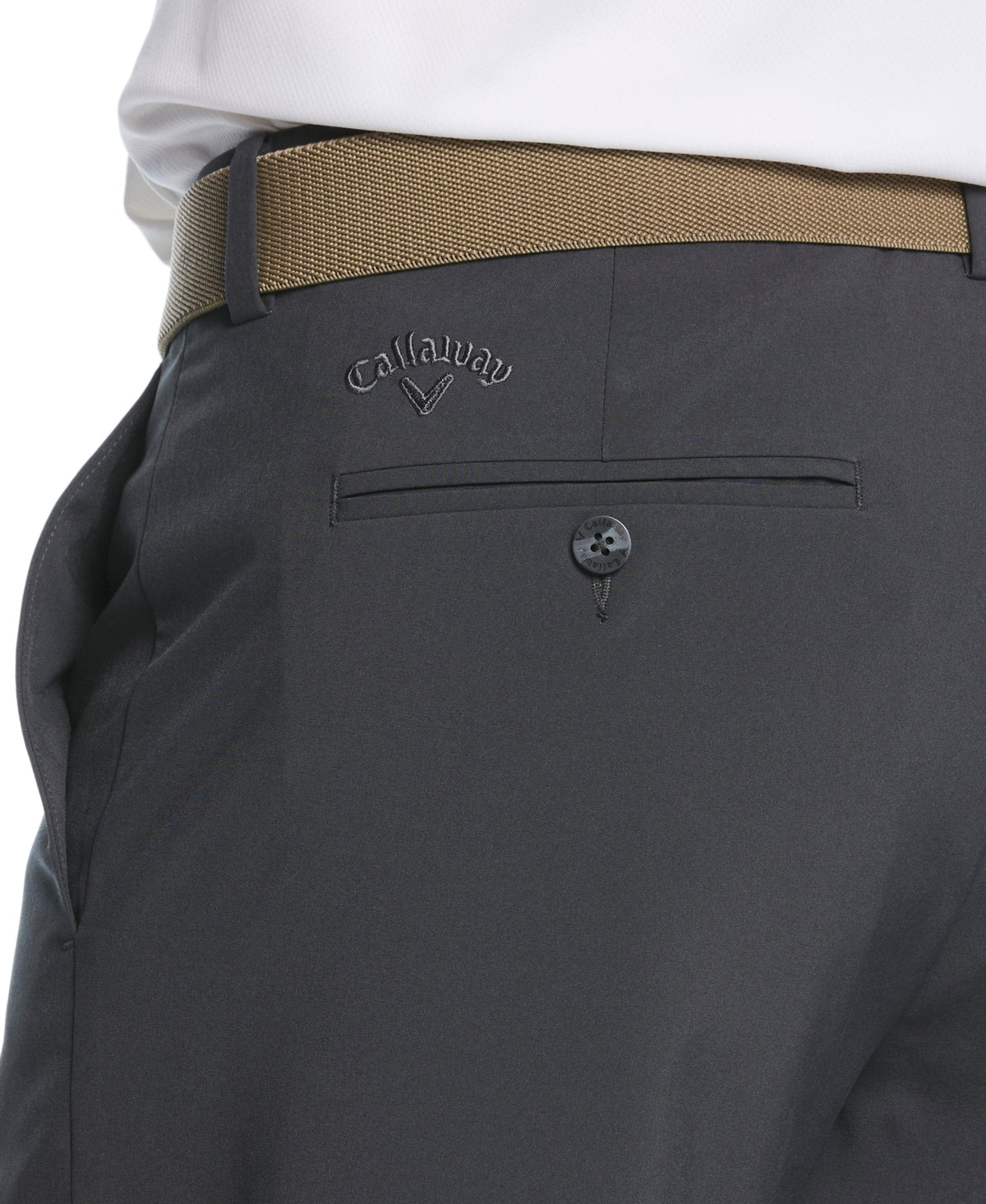 Men's Flat Front Stretch Golf Shorts with a 9-Inch Inseam and Flexible Waistband for Comfortable Rounds