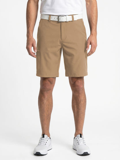Men's Stretch Cargo Golf Shorts with a 9-Inch Inseam and Comfort Waistband for Movement on the Course