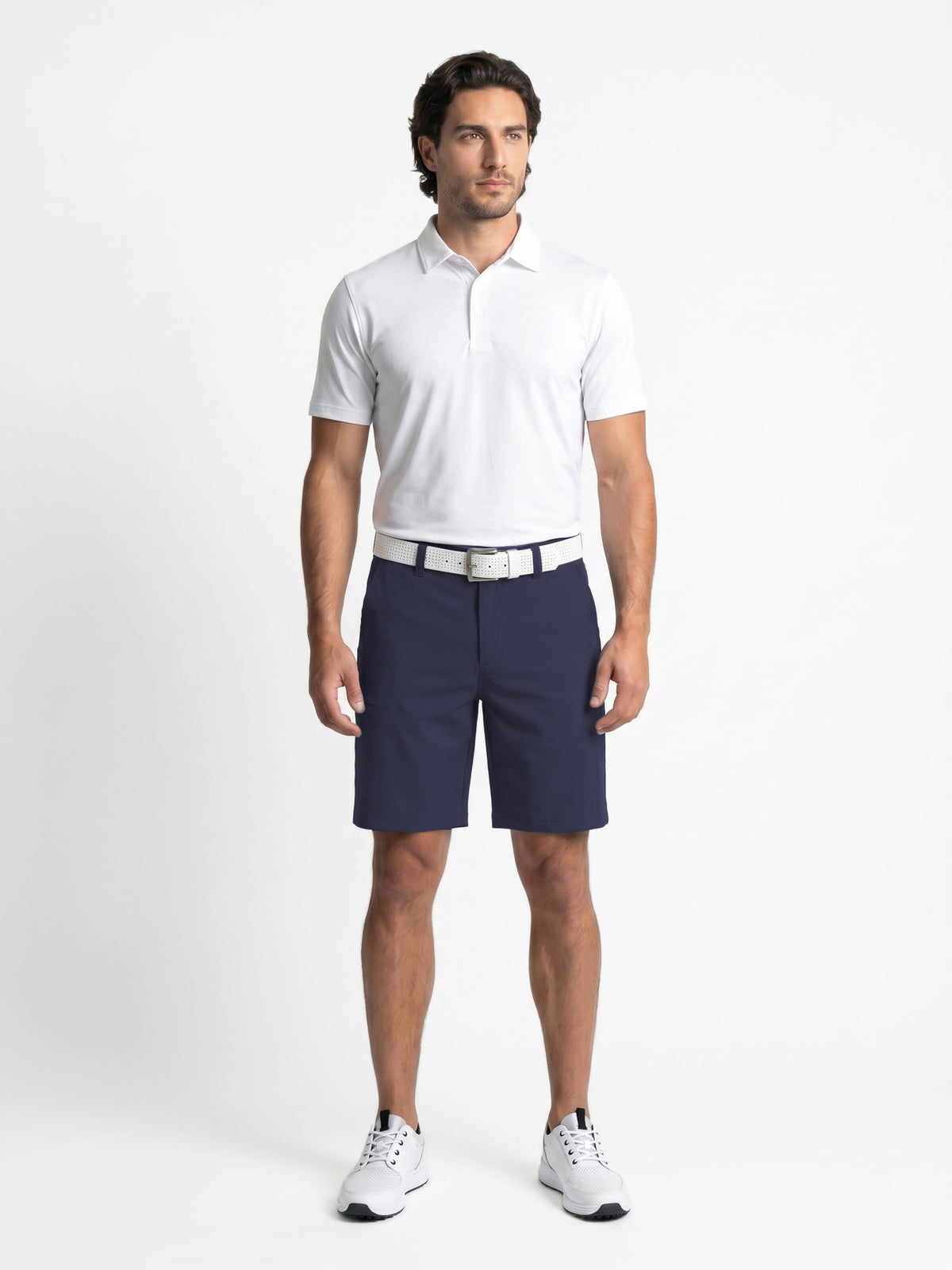 Men's Stretch Cargo Golf Shorts with a 9-Inch Inseam and Comfort Waistband for Movement on the Course