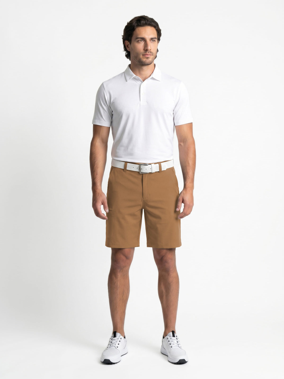 Men's Stretch Cargo Golf Shorts with a 9-Inch Inseam and Comfort Waistband for Movement on the Course
