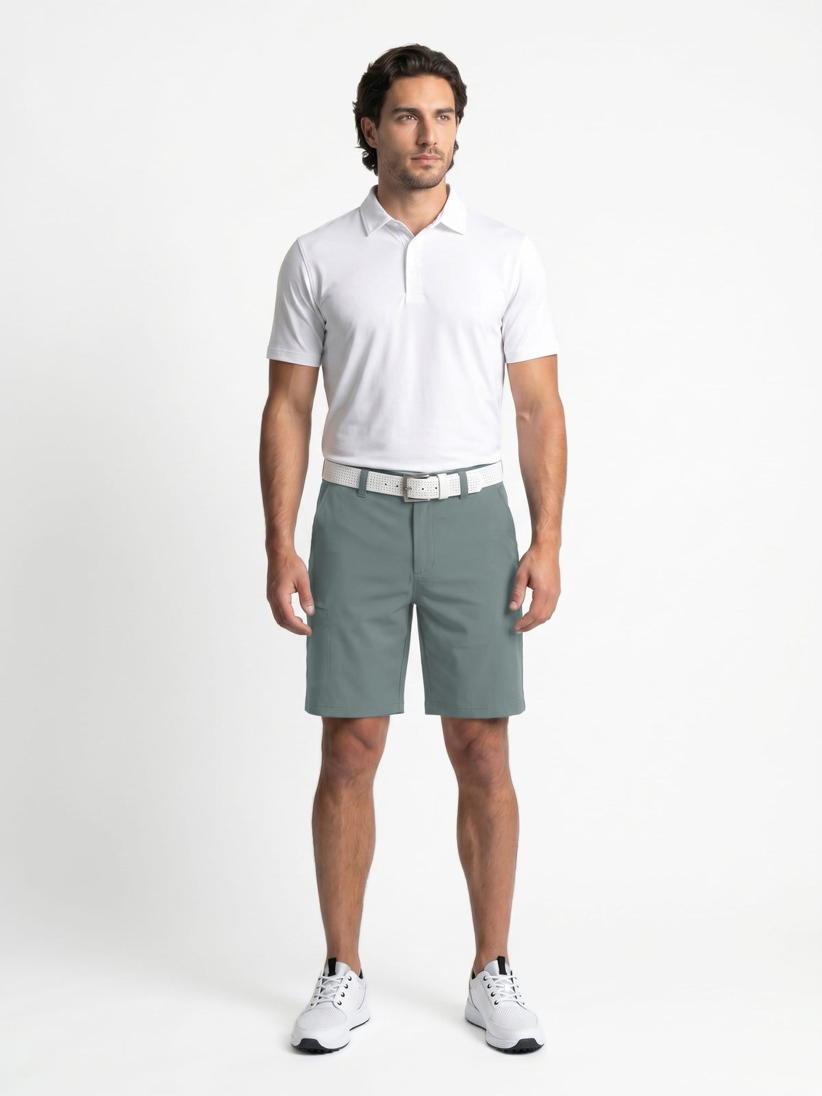 Men's Stretch Cargo Golf Shorts with a 9-Inch Inseam and Comfort Waistband for Movement on the Course