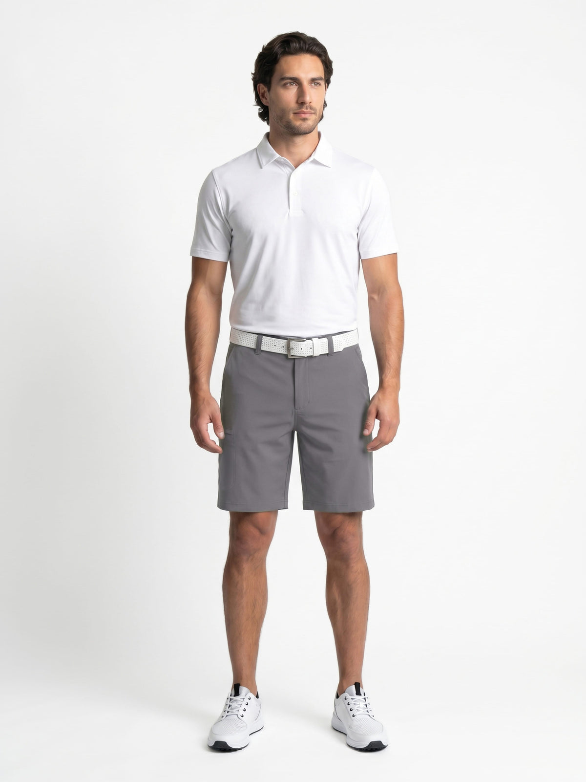 Men's Stretch Cargo Golf Shorts with a 9-Inch Inseam and Comfort Waistband for Movement on the Course