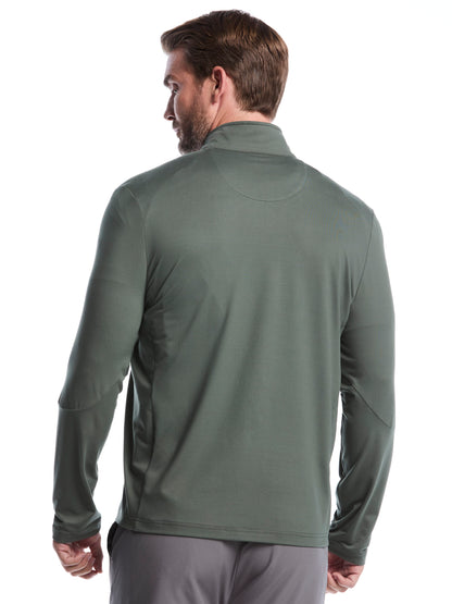 Men's Lightweight Quarter-Zip Golf Pullover for Flexible Swings and Water-Repellent Comfort