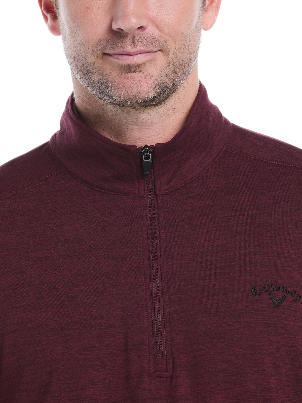 Men's Lightweight Quarter-Zip Golf Pullover for Flexible Swings and Water-Repellent Comfort