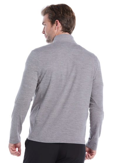 Men's Lightweight Quarter-Zip Golf Pullover for Flexible Swings and Water-Repellent Comfort