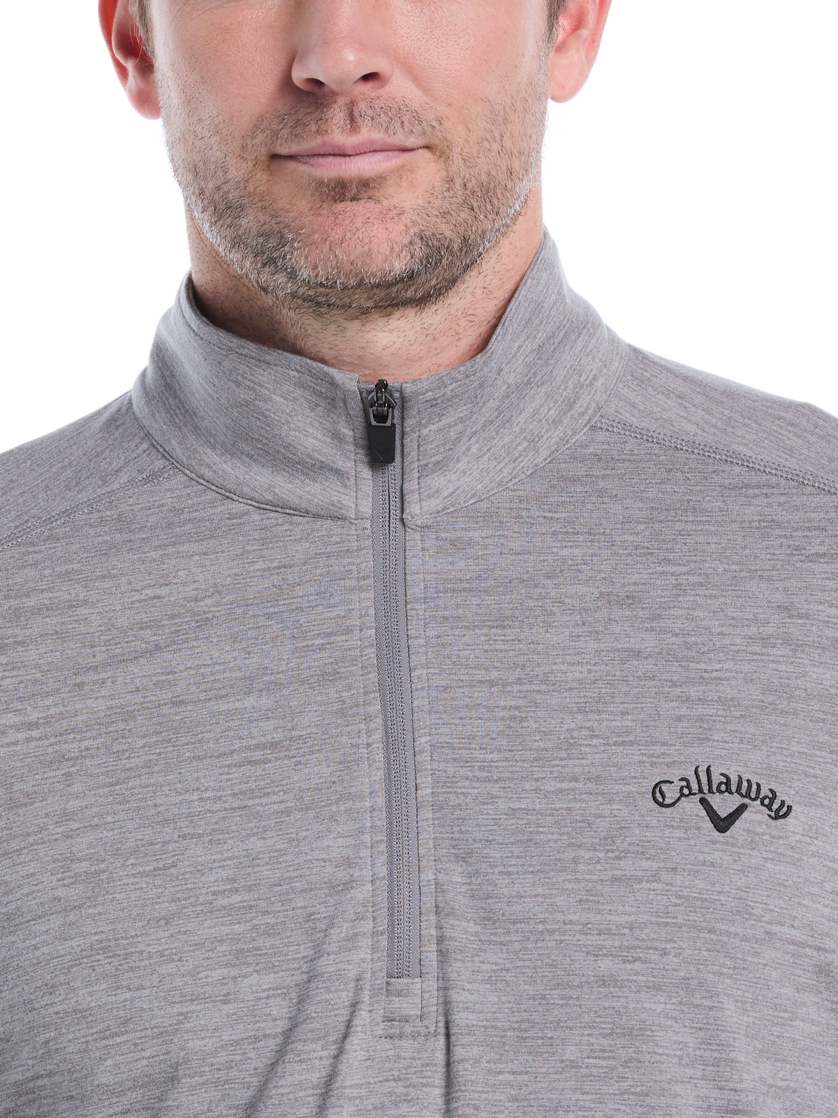 Men's Lightweight Quarter-Zip Golf Pullover for Flexible Swings and Water-Repellent Comfort
